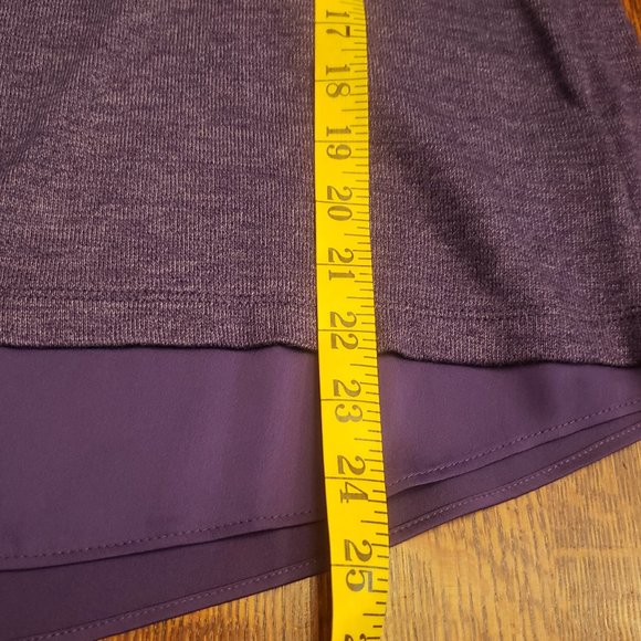 Lands' End Petite Purple Long Sleeve Split Back Top - Picture 10 of 10